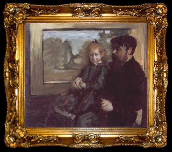 framed  Edouard Manet Helene Rouart on her Father-s Knee, ta009-2